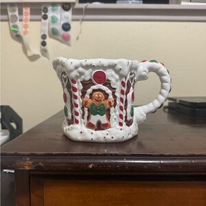 Vintage 1994 Ginger Bread House Pitcher Christmas Decor  Hand Painted